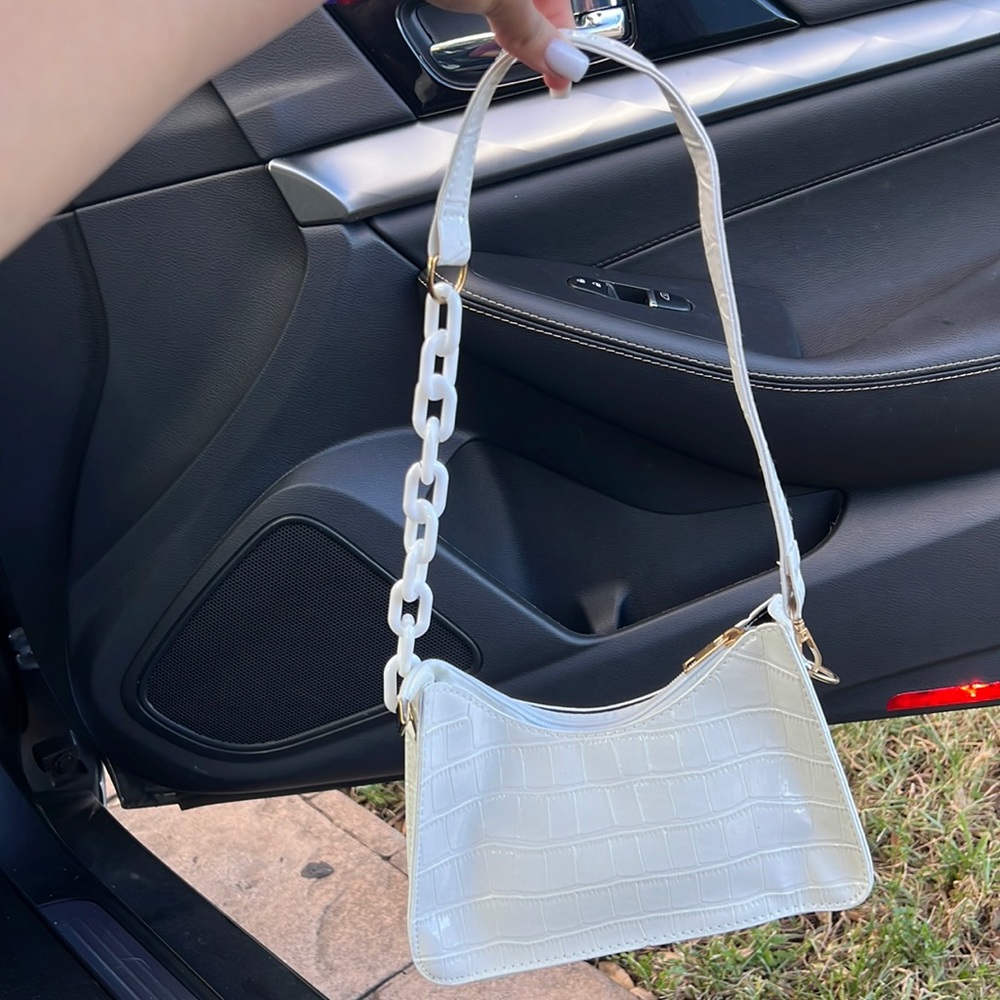 White purse
